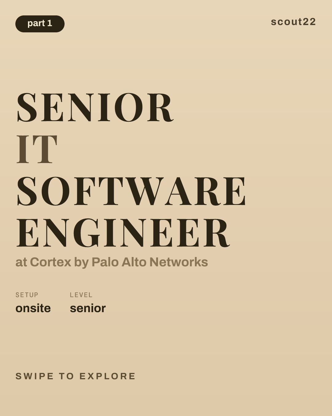 Senior IT Software Engineer at Cortex by Palo Alto Networks