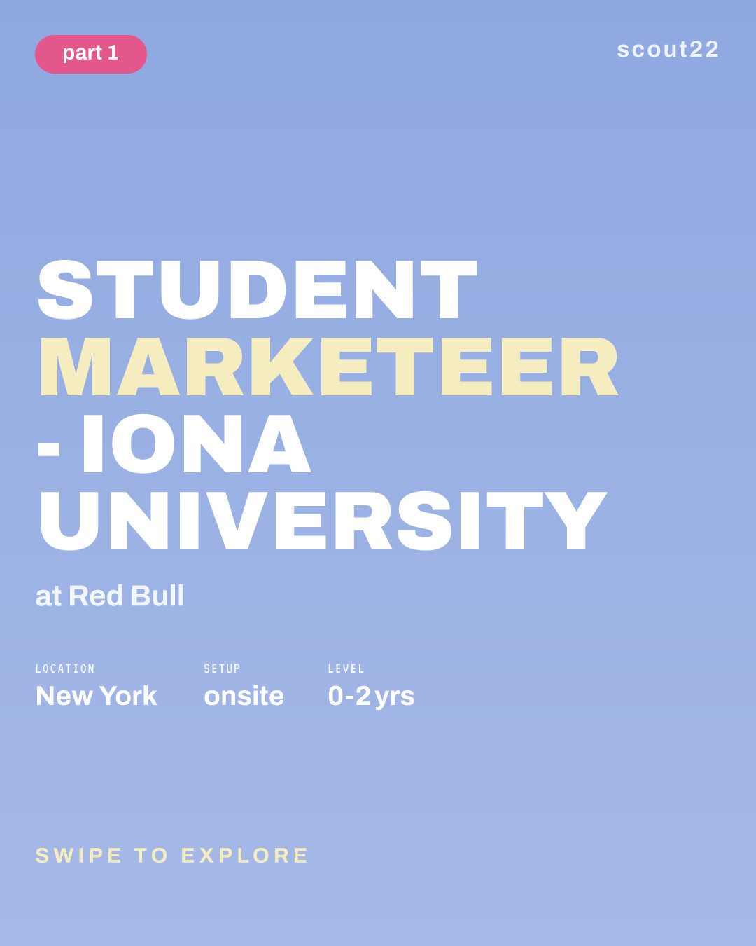 Student Marketeer - Iona University at Red Bull
