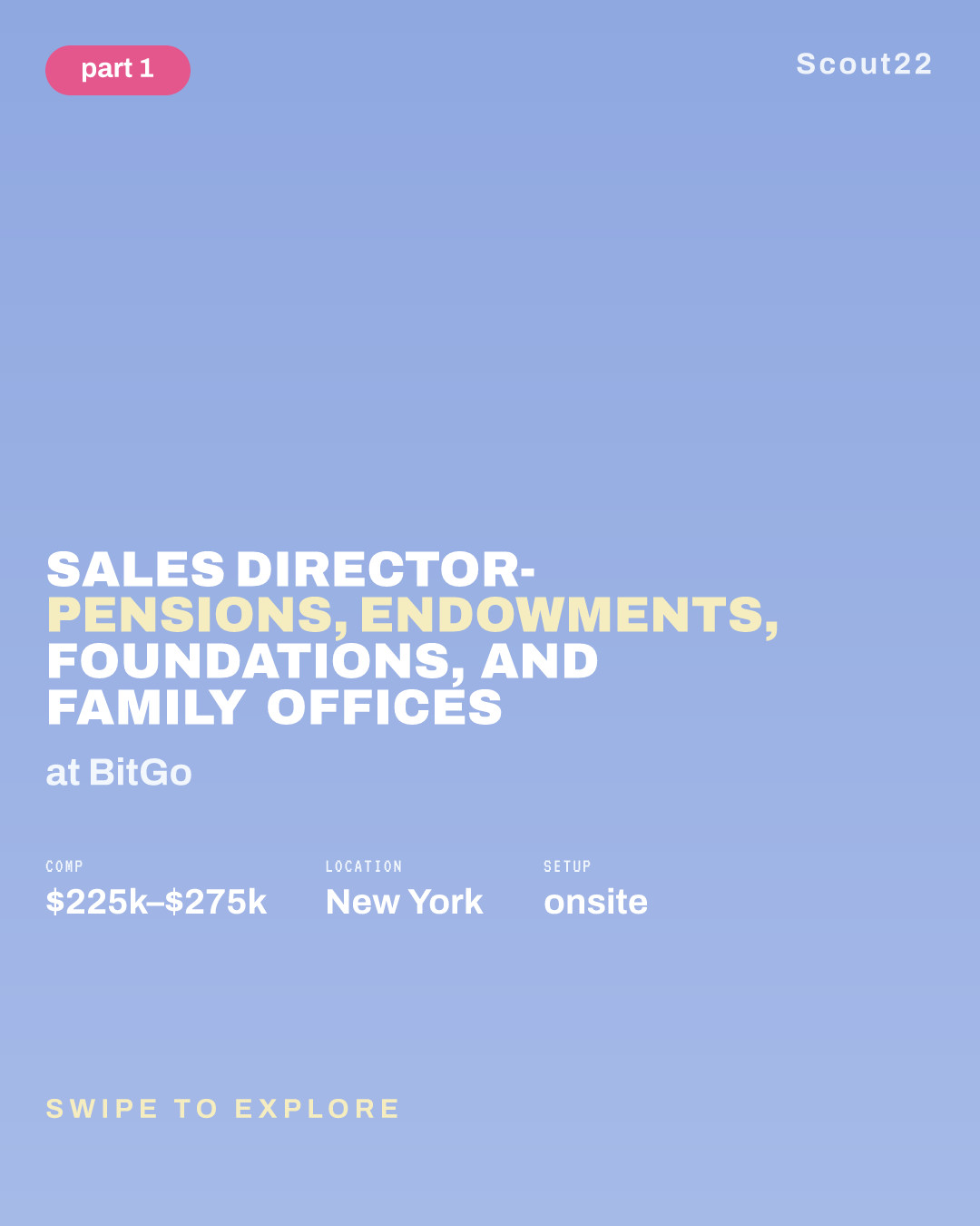 Sales Director- Pensions, Endowments, Foundations, and Family Offices at BitGo