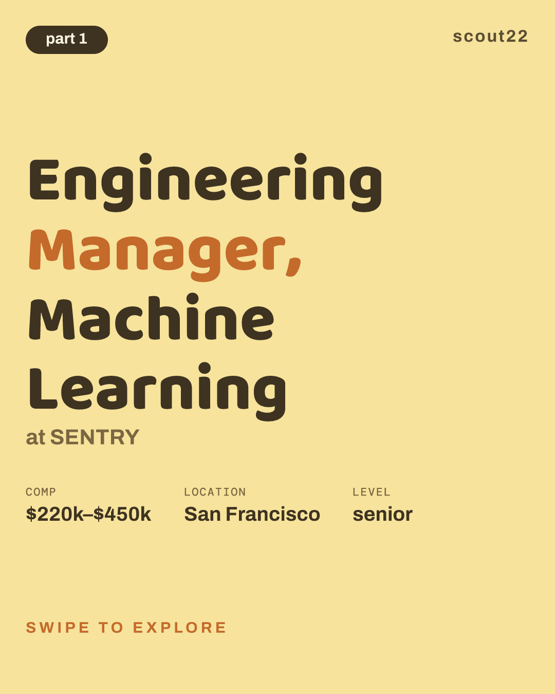 Engineering Manager, Machine Learning at SENTRY