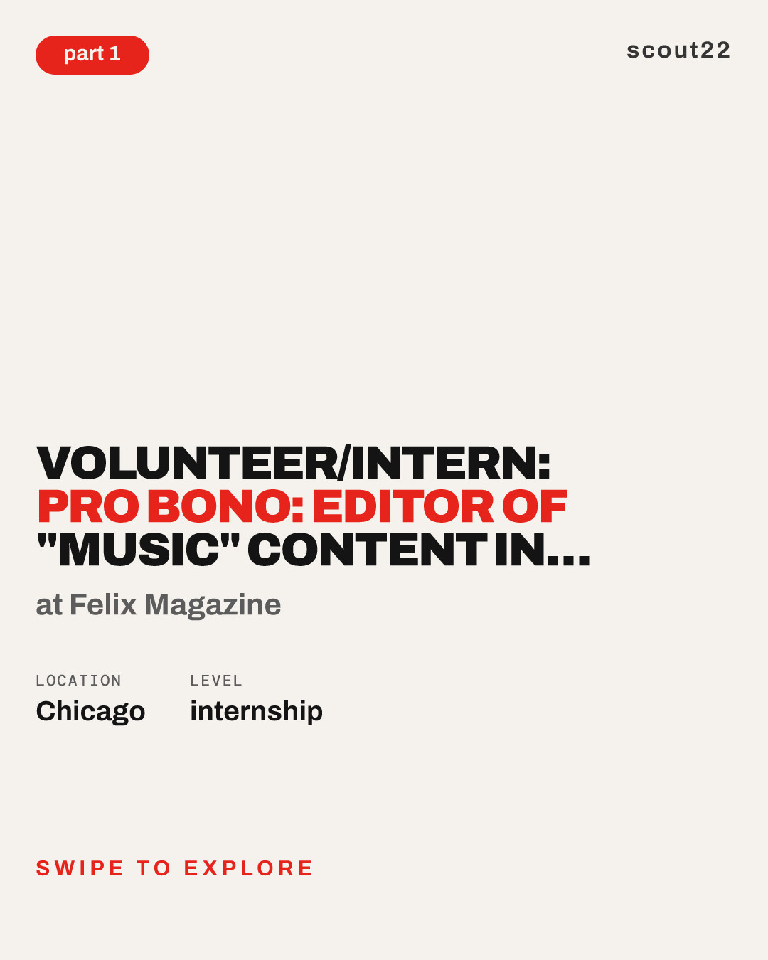 Volunteer/Intern: Pro bono: Editor of "Music" Content in Felix at Felix Magazine