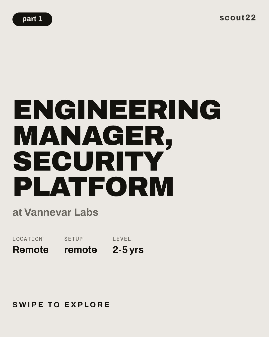 Engineering Manager, Security Platform at Vannevar Labs