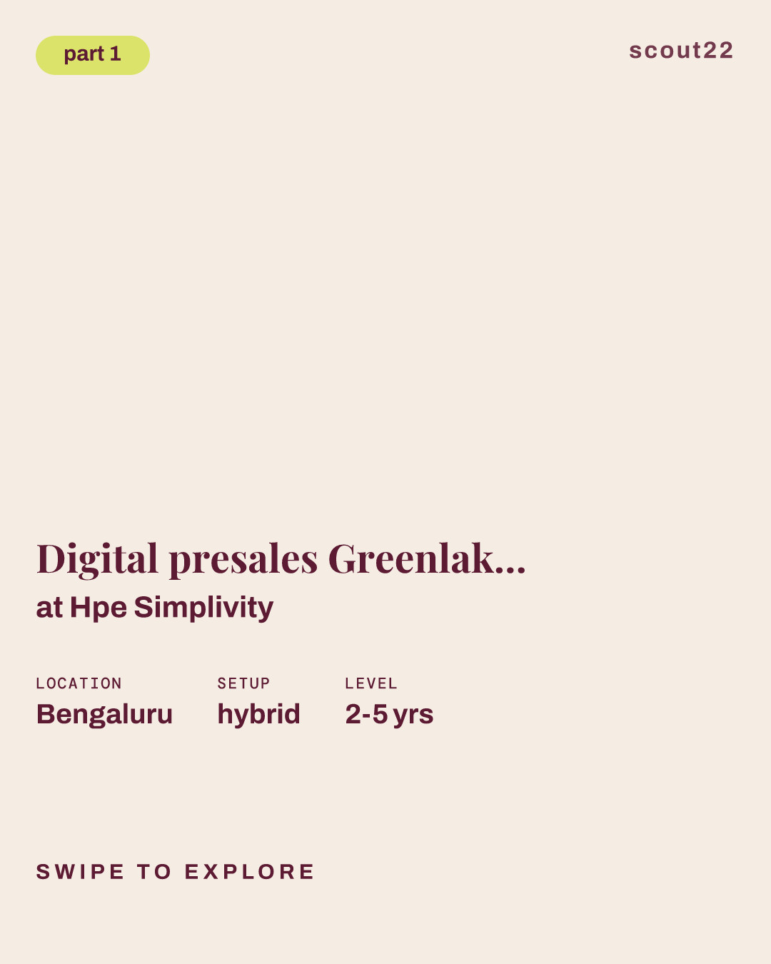 Digital presales Greenlake Solutions Architect (Japanese) at Hpe Simplivity