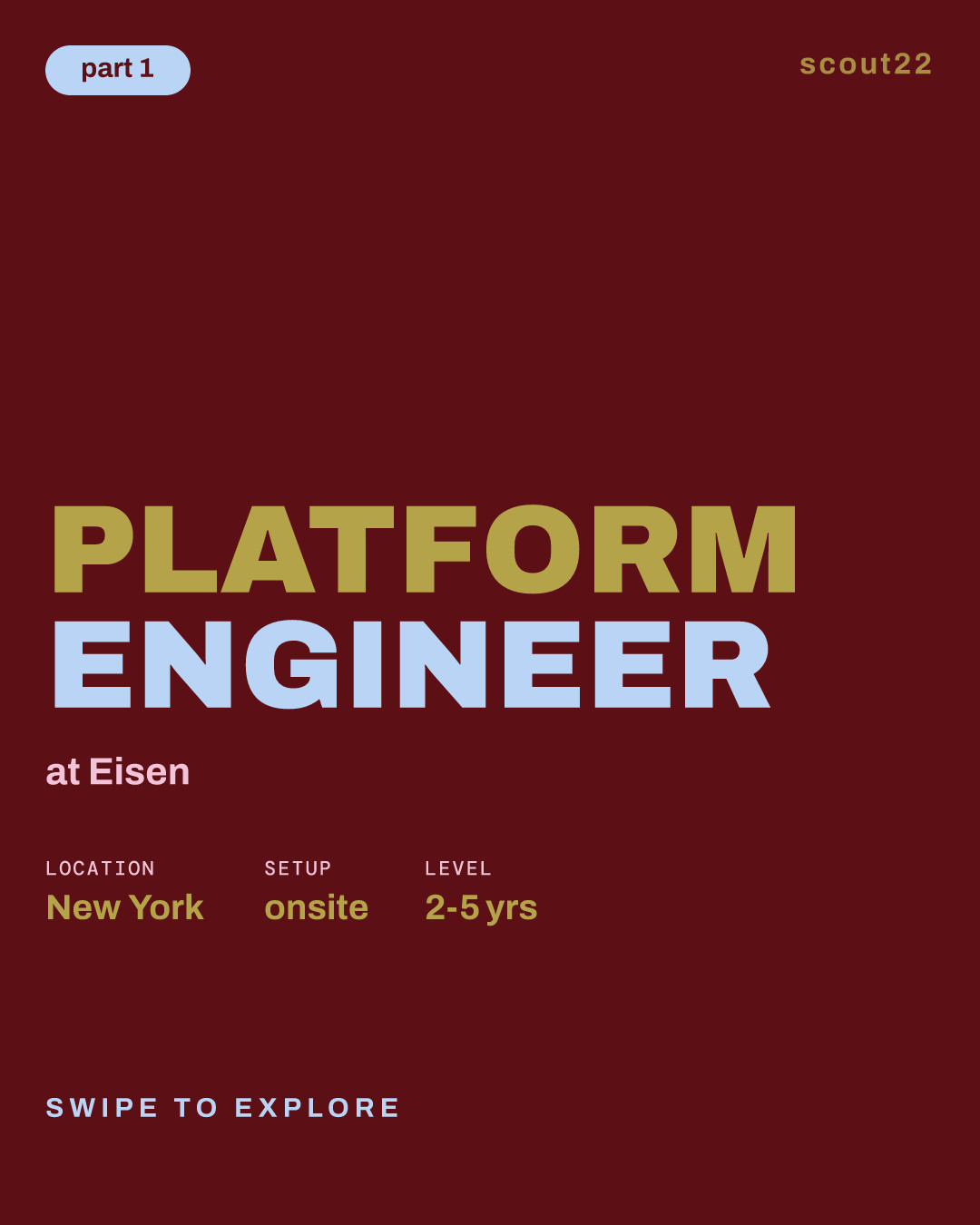 Platform Engineer at Eisen