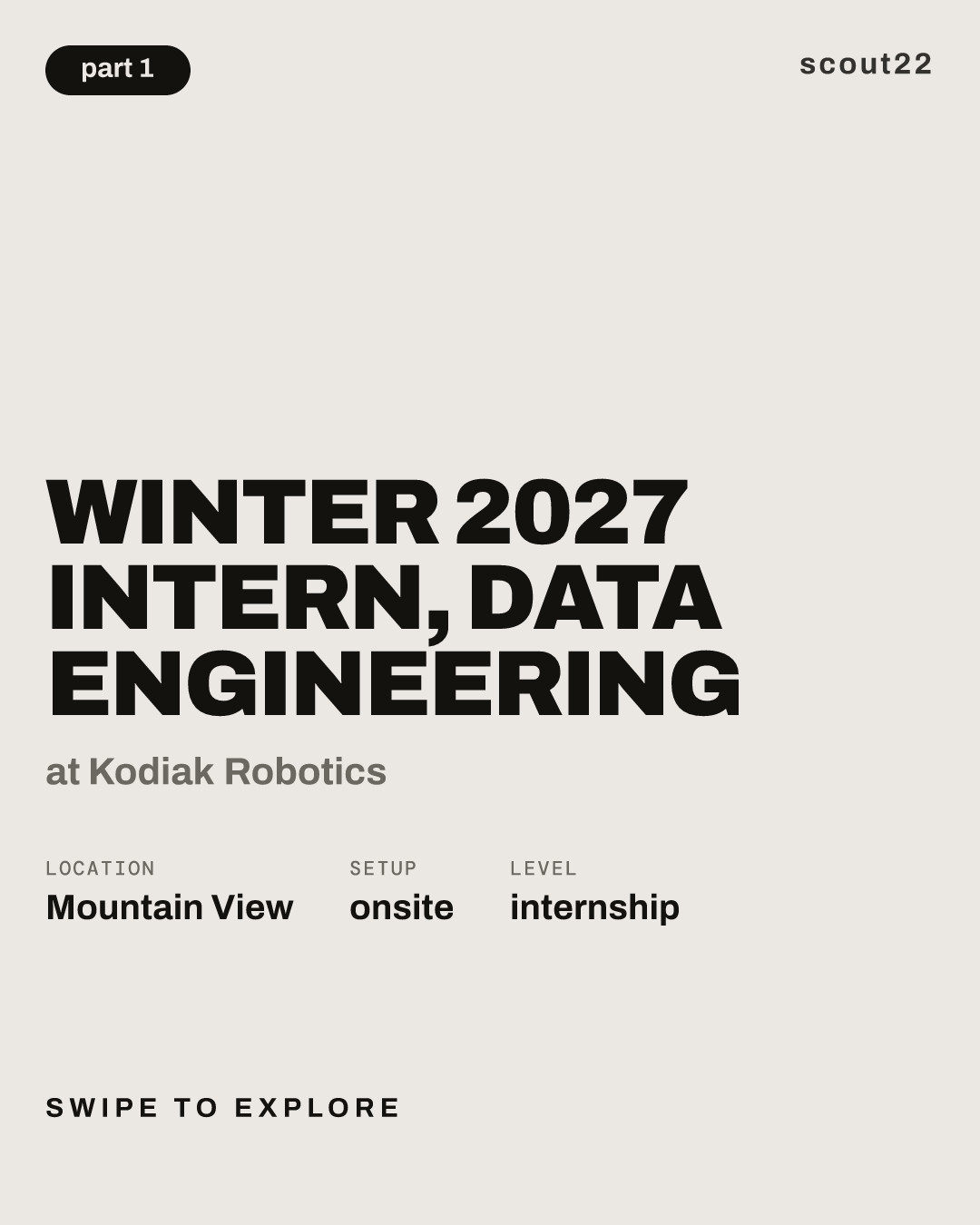 Winter 2027 Intern, Data Engineering at Kodiak Robotics
