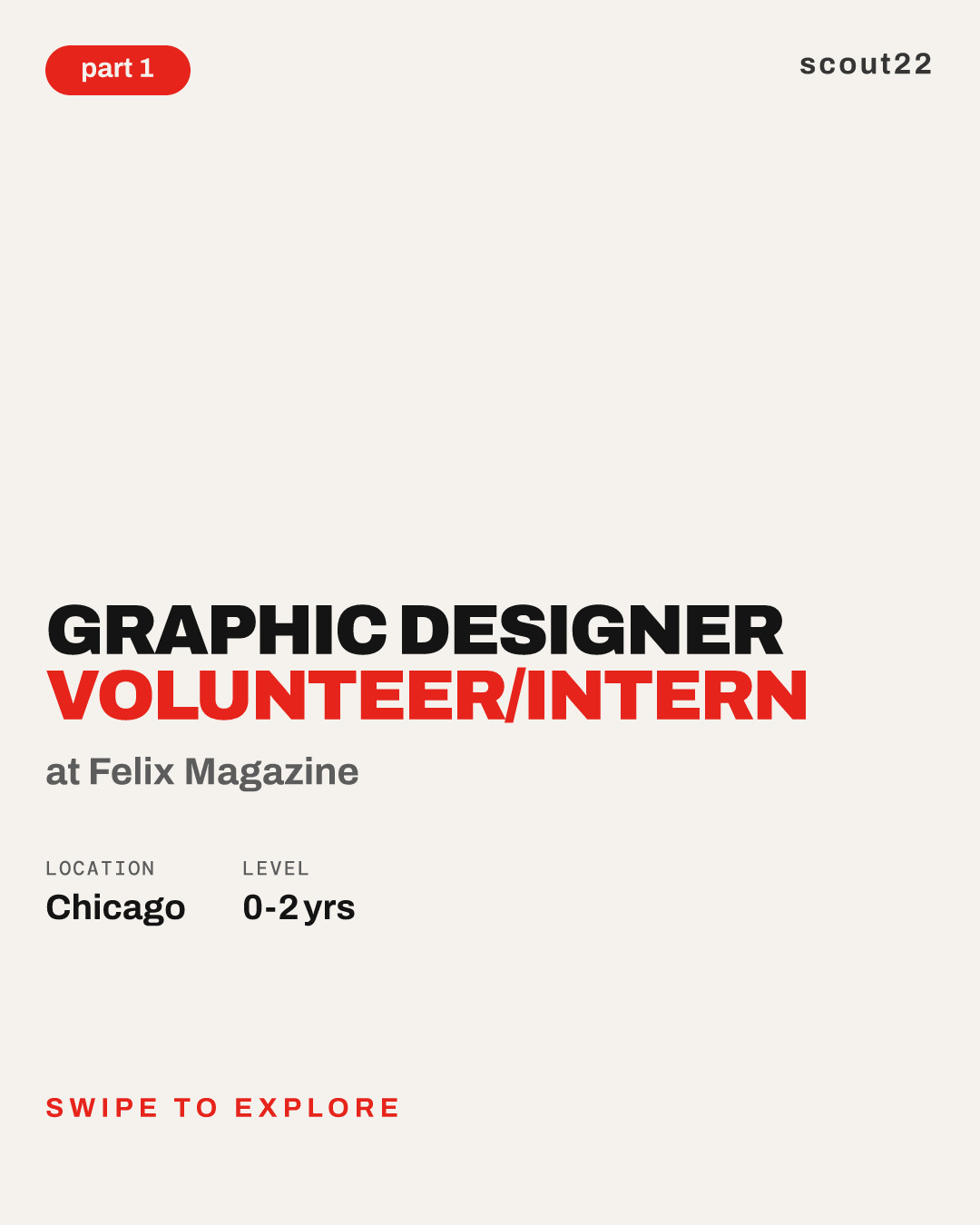 Graphic Designer Volunteer/Intern at Felix Magazine