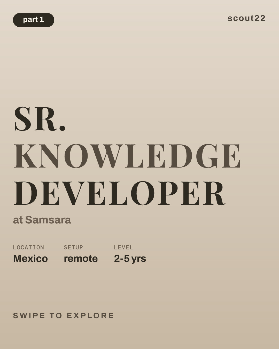 Sr. Knowledge Developer at Samsara