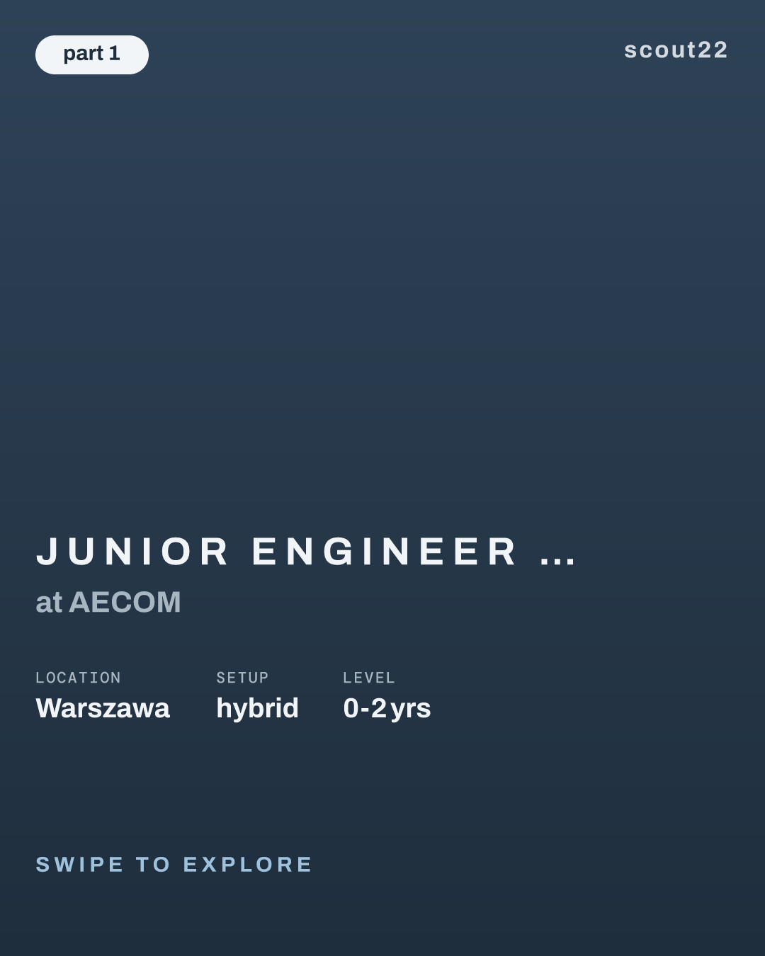 Junior Engineer - Highways (Asystent/tka Projektanta Drogowego) at AECOM