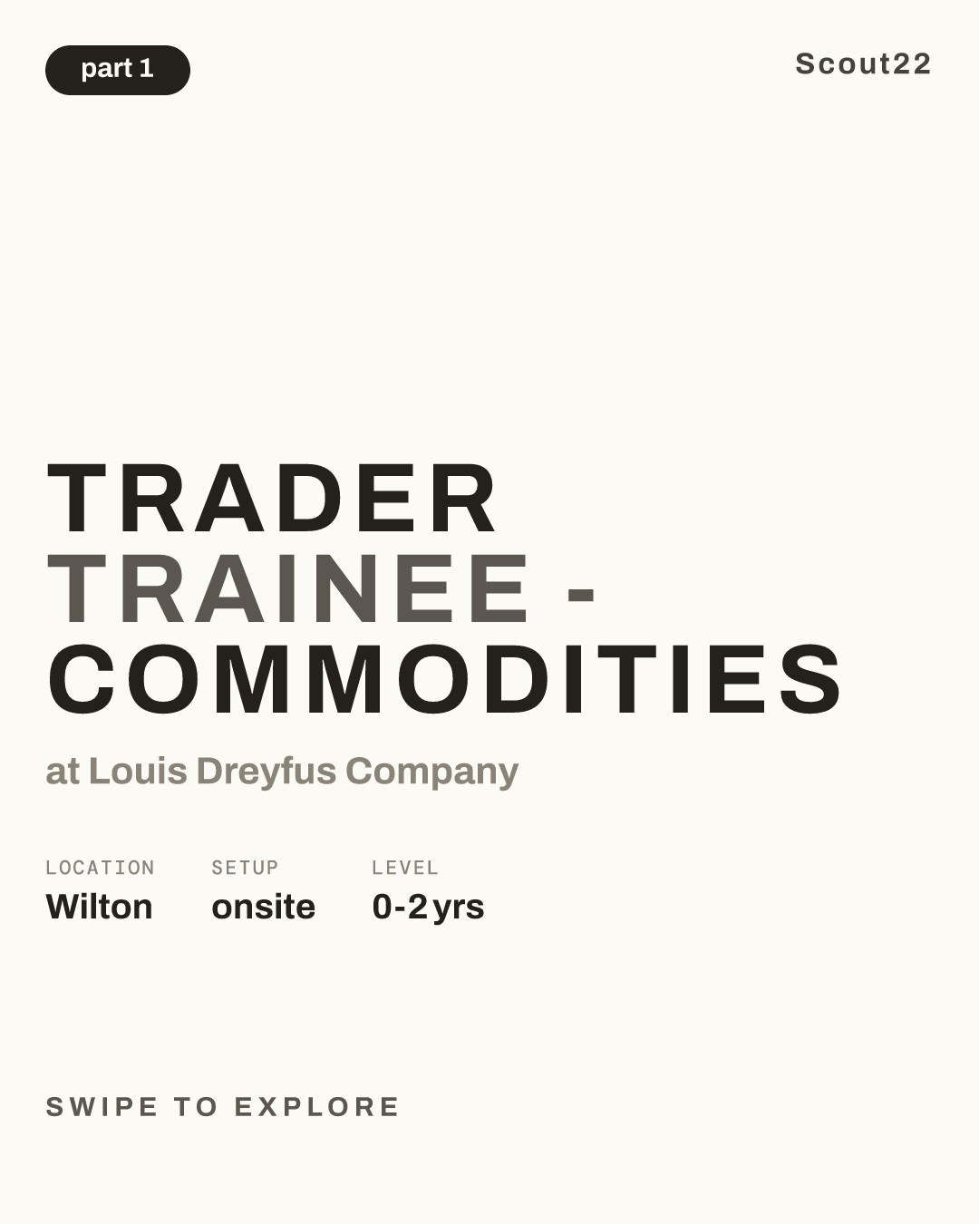 Trader Trainee - Commodities at Louis Dreyfus Company