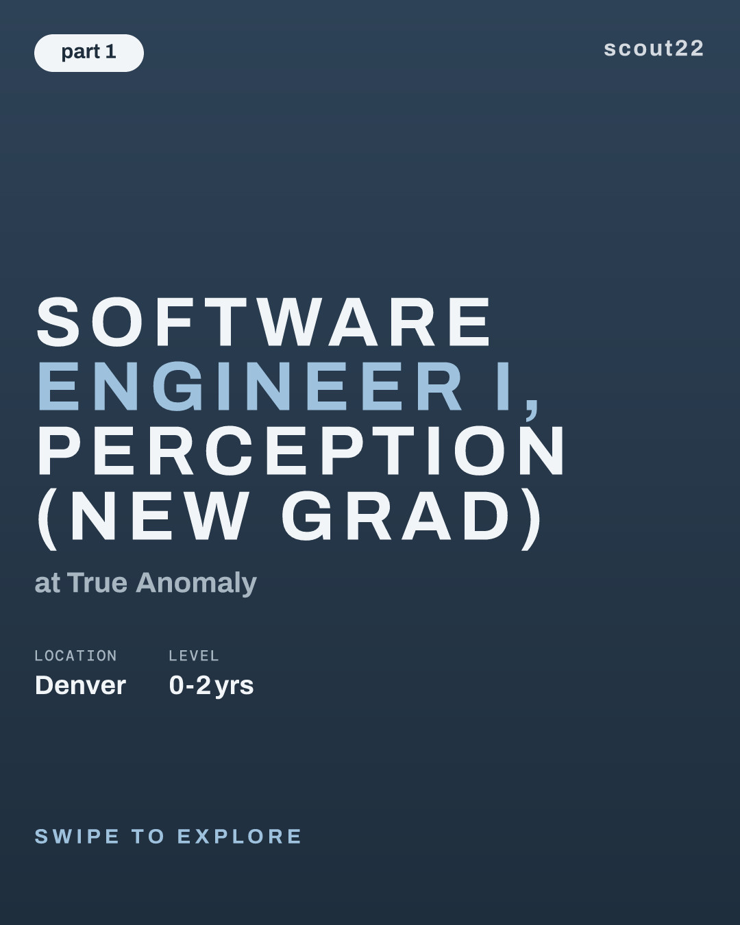 Software Engineer I, Perception (New Grad) at True Anomaly