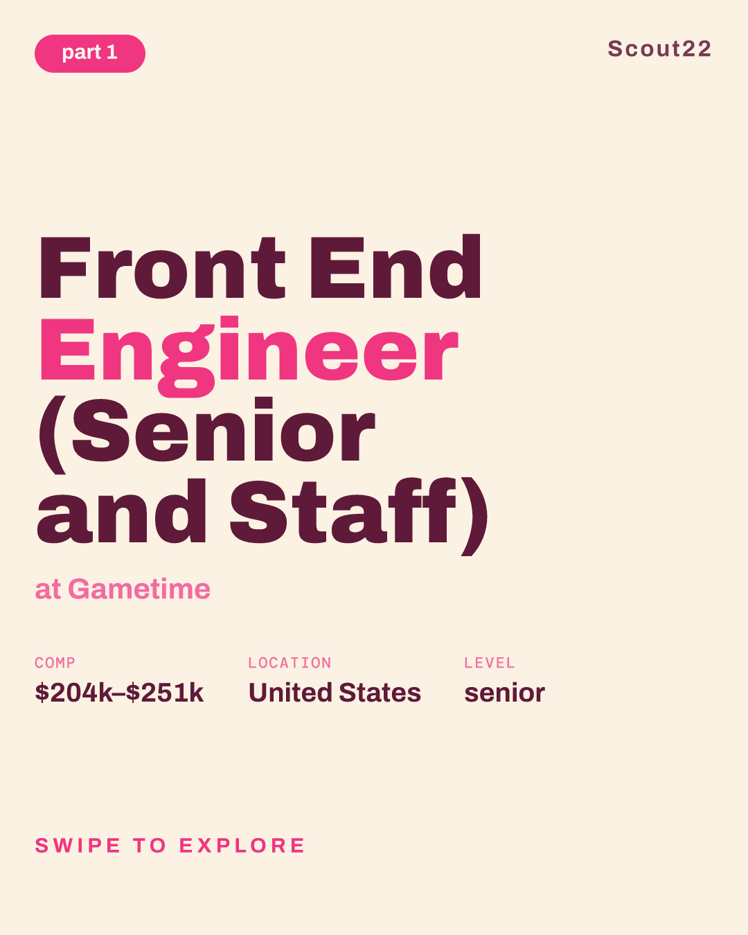 Front End Engineer (Senior and Staff) at Gametime