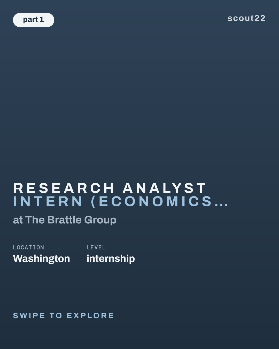 Research Analyst Intern (Economics & Finance) - Summer 2027 at The Brattle Group