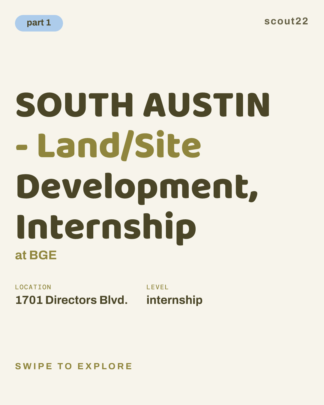 SOUTH AUSTIN - Land/Site Development, Internship at BGE