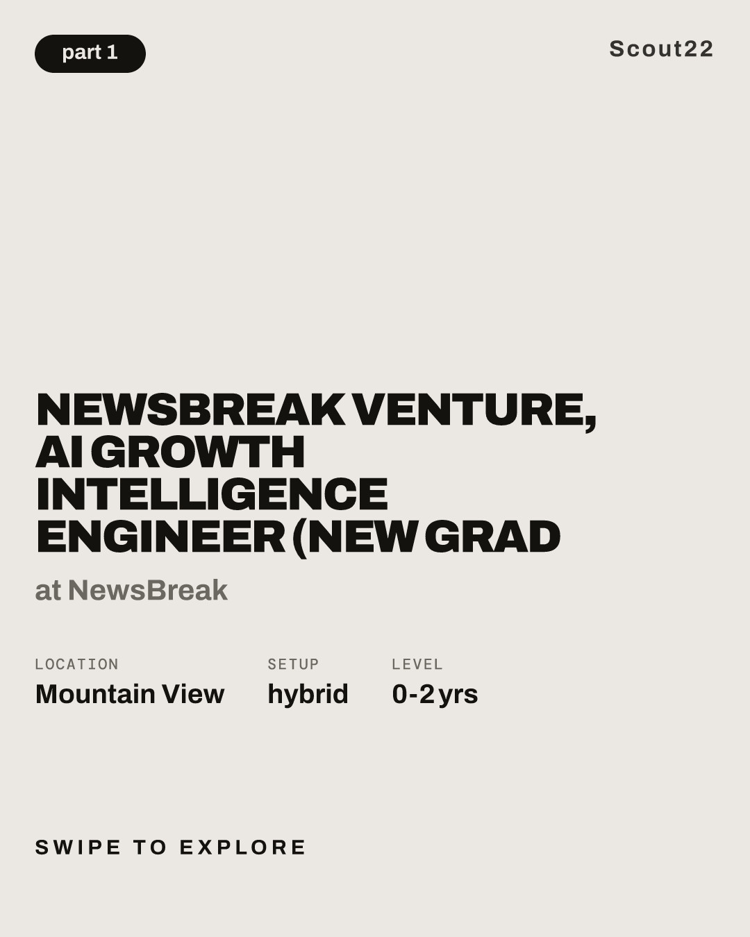 NewsBreak Venture, AI Growth Intelligence Engineer (New Grad） at NewsBreak