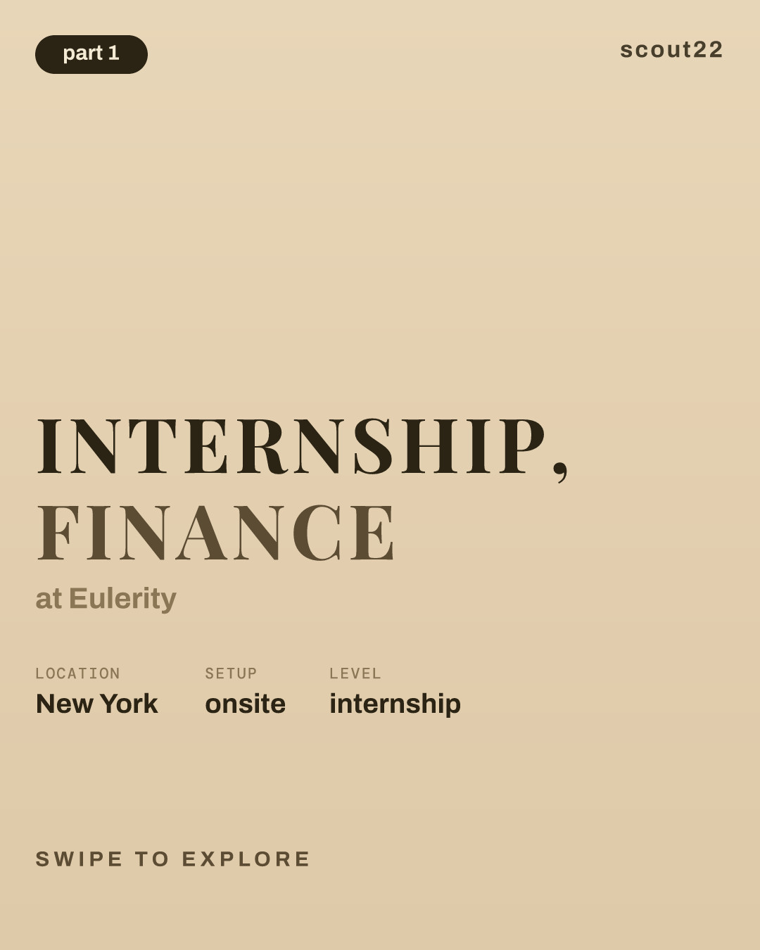 Internship, Finance at Eulerity