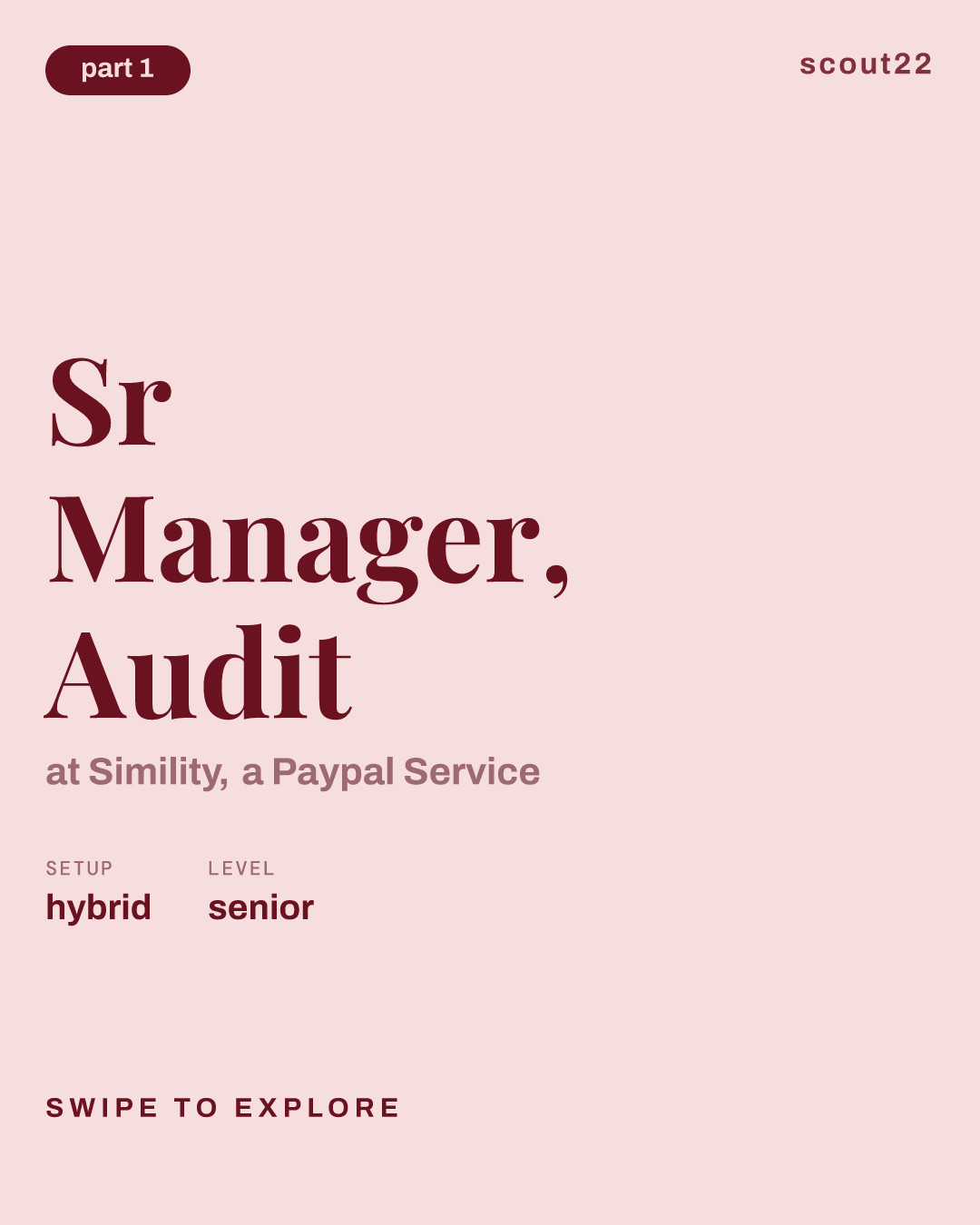 Sr Manager, Audit at Simility, a Paypal Service