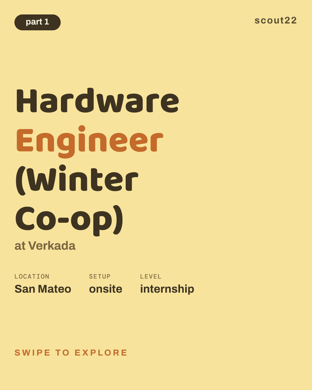 Hardware Engineer (Winter Co-op) at Verkada