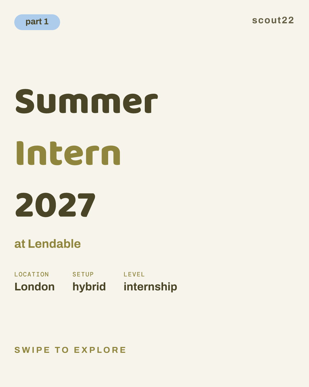 Summer Intern 2027 at Lendable
