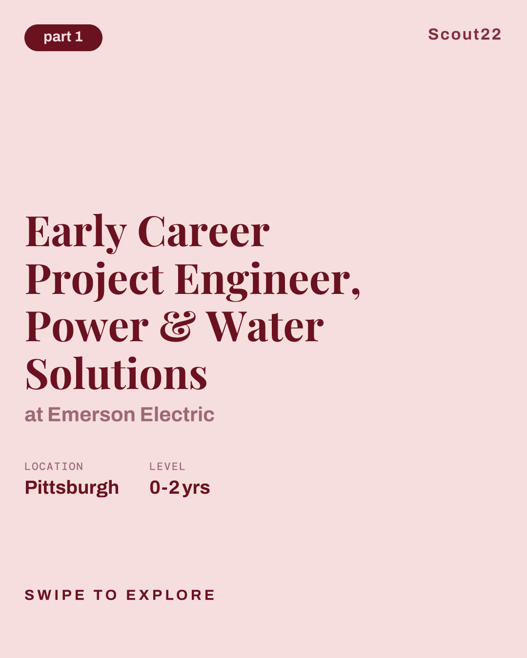 Early Career Project Engineer, Power & Water Solutions at Emerson Electric