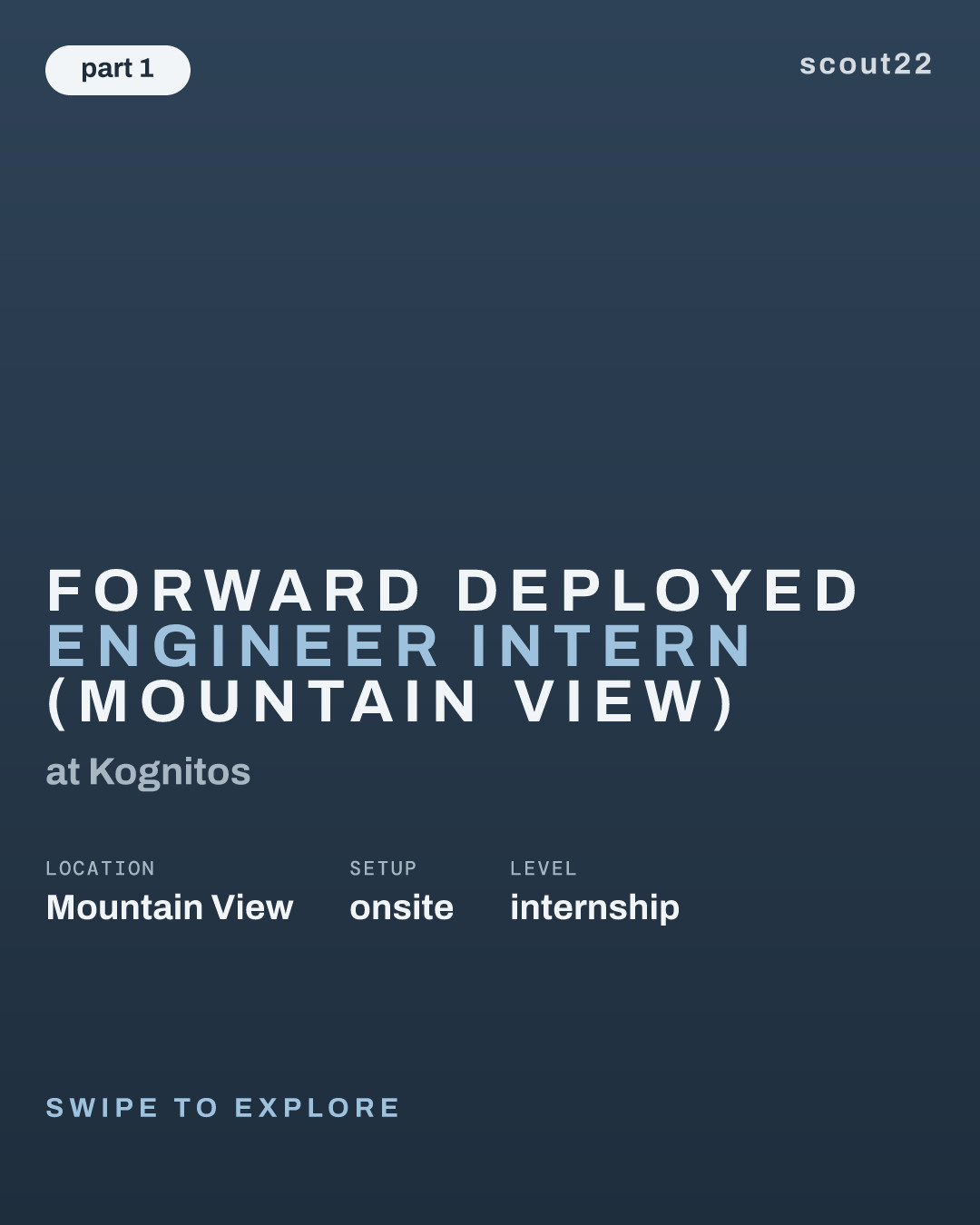 Forward Deployed Engineer Intern (Mountain View) at Kognitos