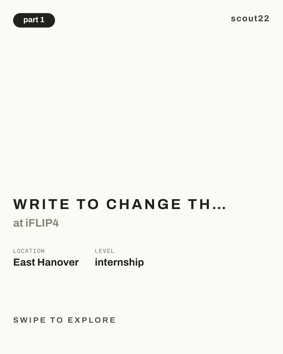 Write to Change the World Internship at Revolutionary Startup Social Enterprise at iFLIP4