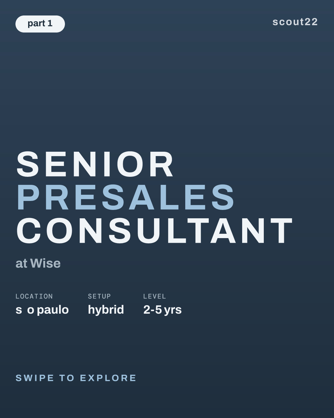 Senior Presales Consultant at Wise