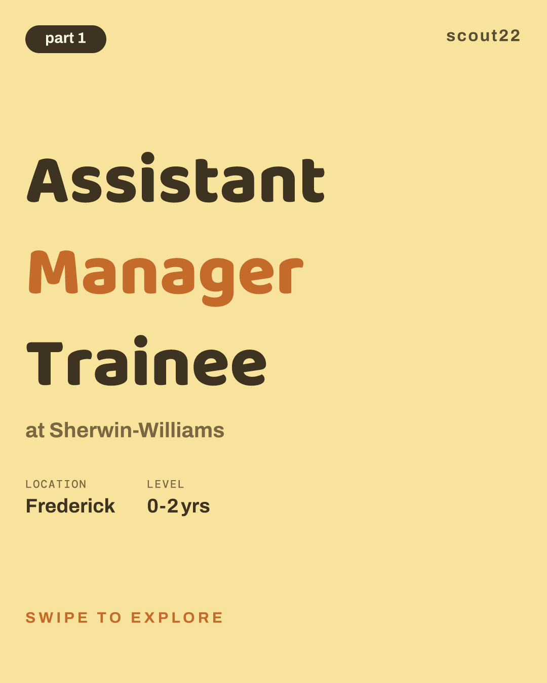 Assistant Manager Trainee at Sherwin-Williams
