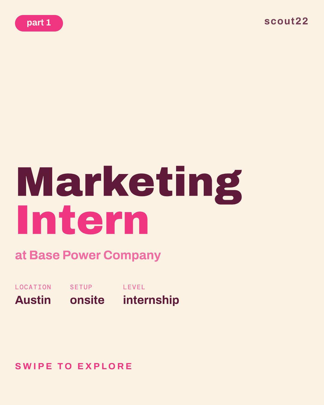 Marketing Intern at Base Power Company