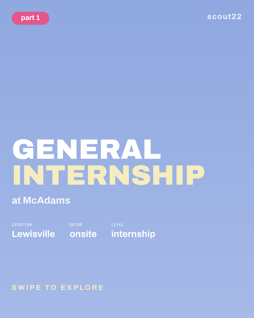 General Internship at McAdams