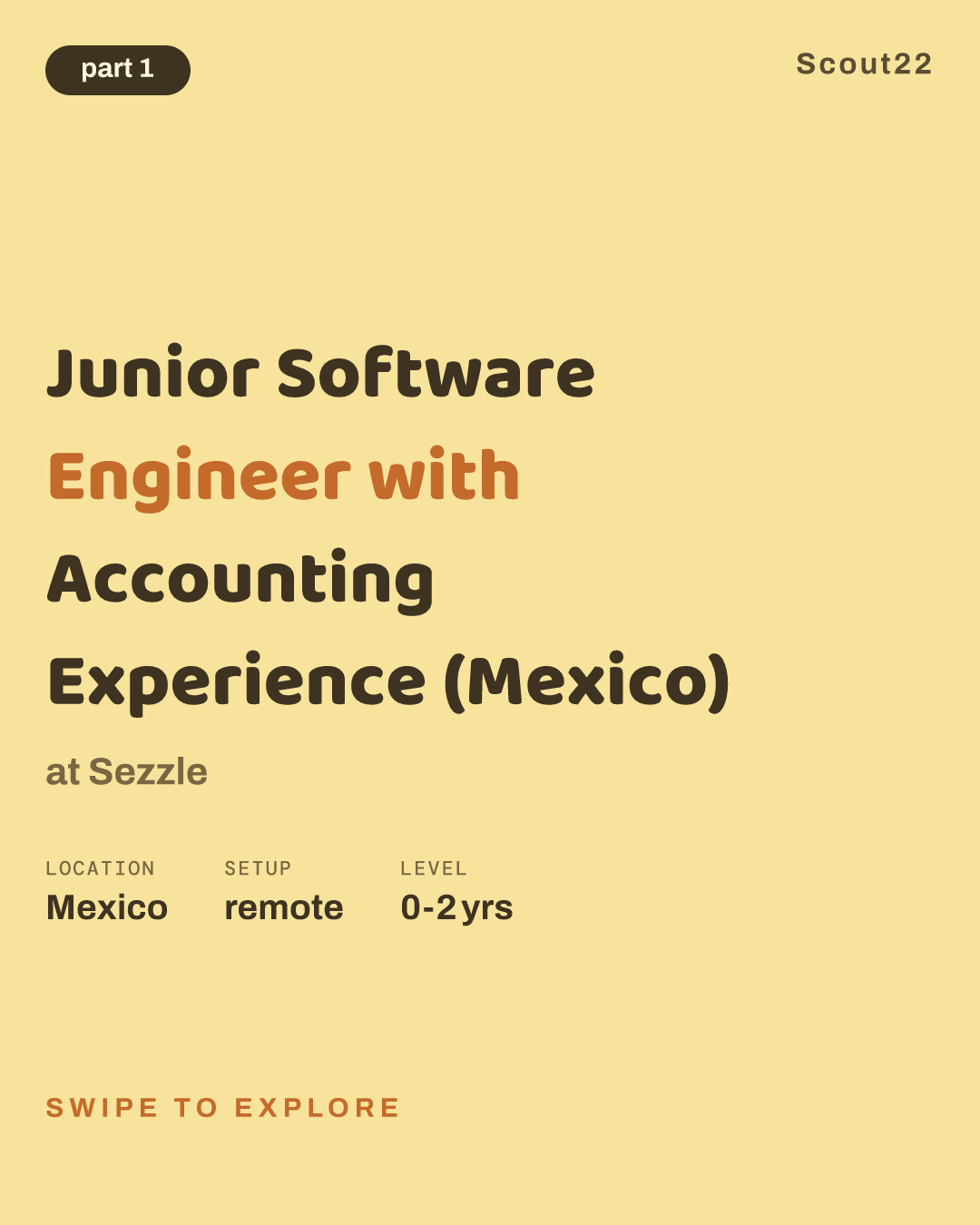 Junior Software Engineer with Accounting Experience (Mexico) at Sezzle