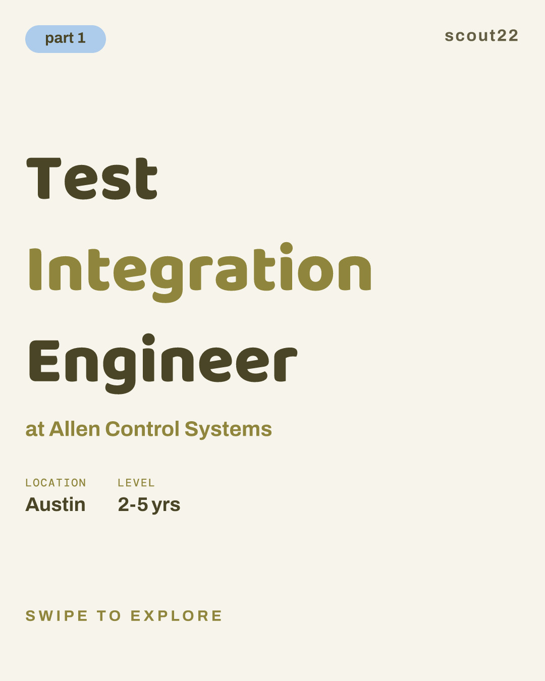 Test Integration Engineer at Allen Control Systems