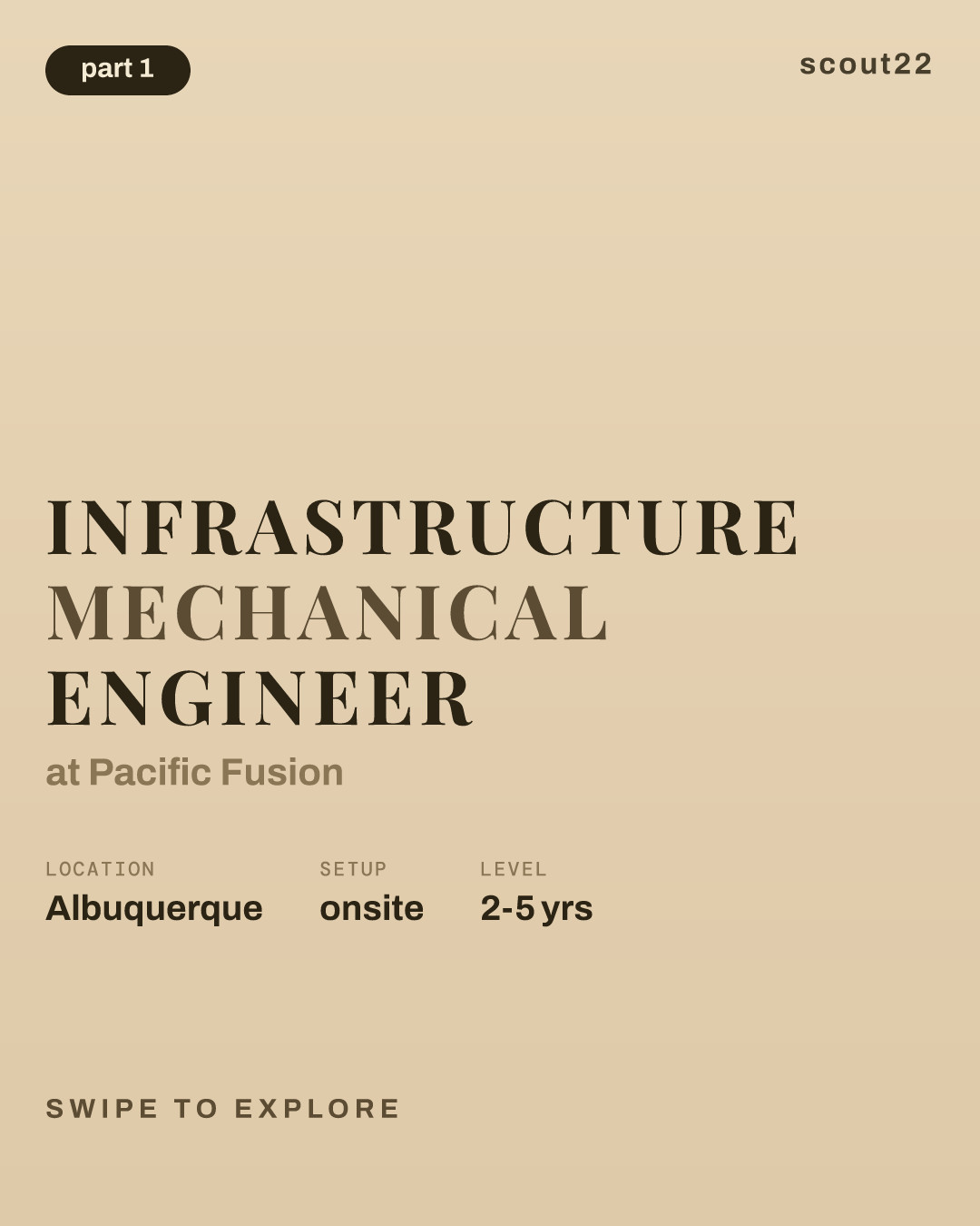 Infrastructure Mechanical Engineer at Pacific Fusion