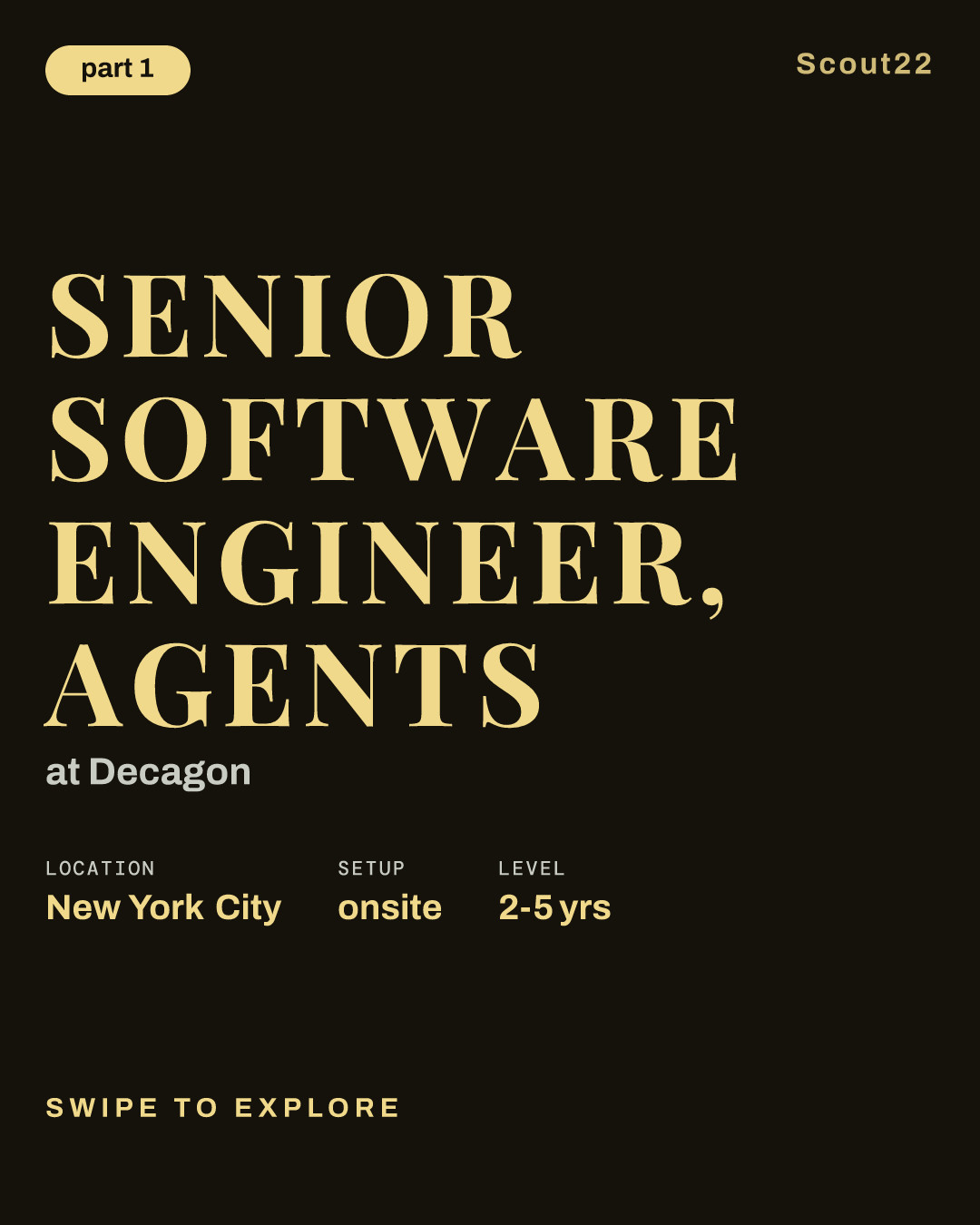 Senior Software Engineer, Agents at Decagon