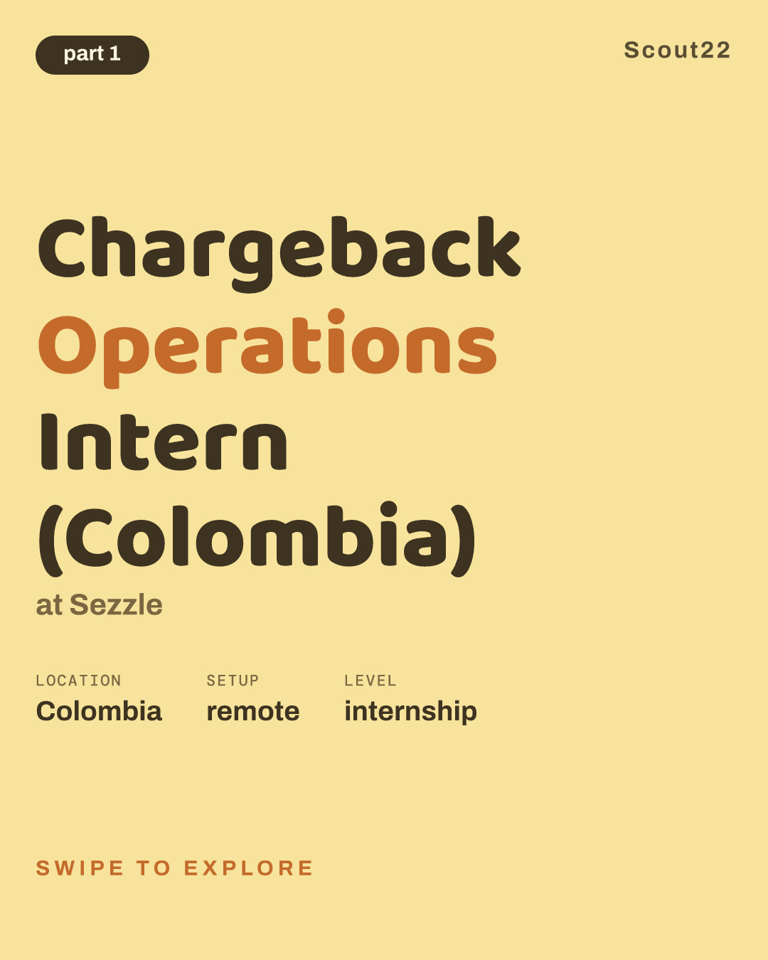 Chargeback Operations Intern (Colombia) at Sezzle
