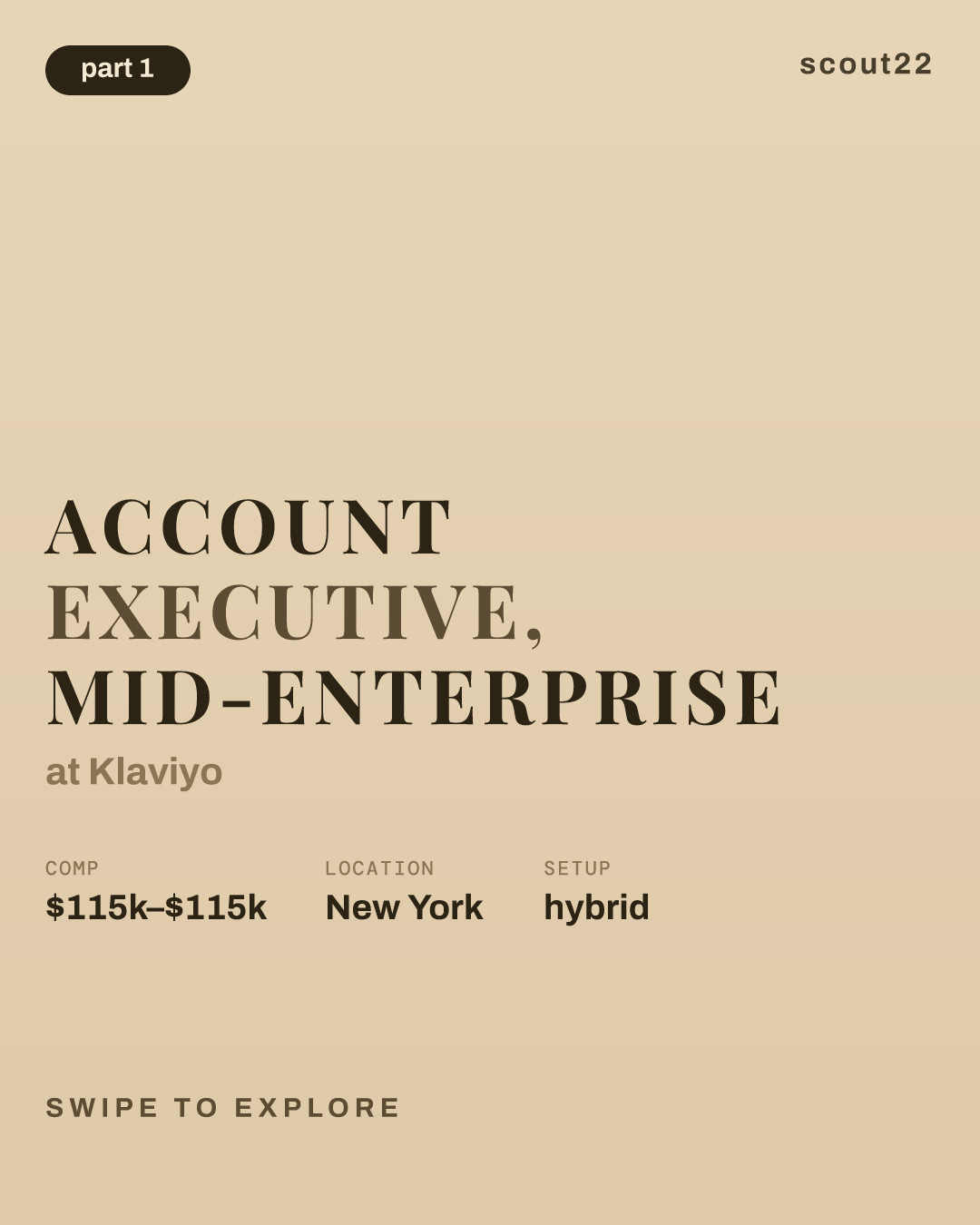Account Executive, Mid-Enterprise at Klaviyo
