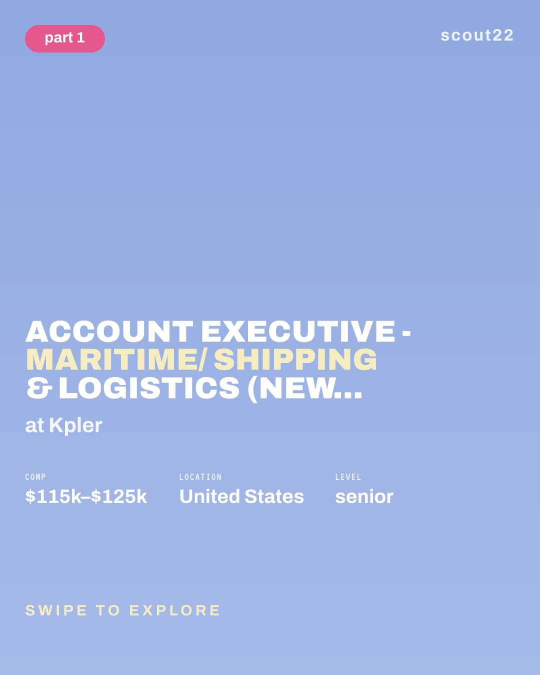 Account Executive - Maritime/ Shipping & Logistics (New Business) at Kpler
