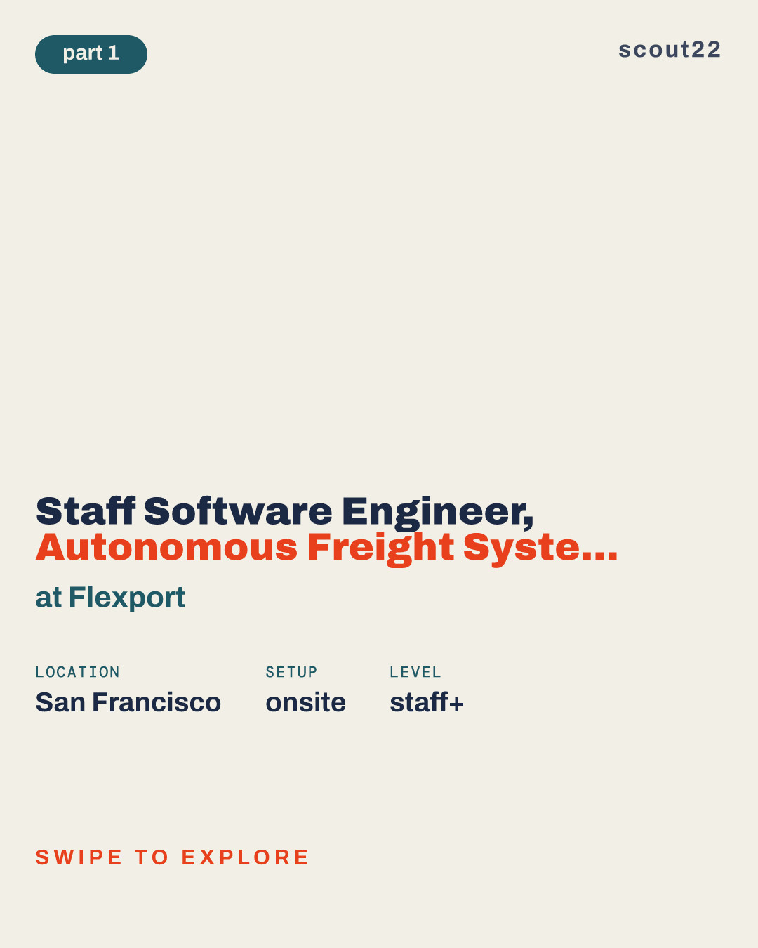 Staff Software Engineer, Autonomous Freight Systems at Flexport