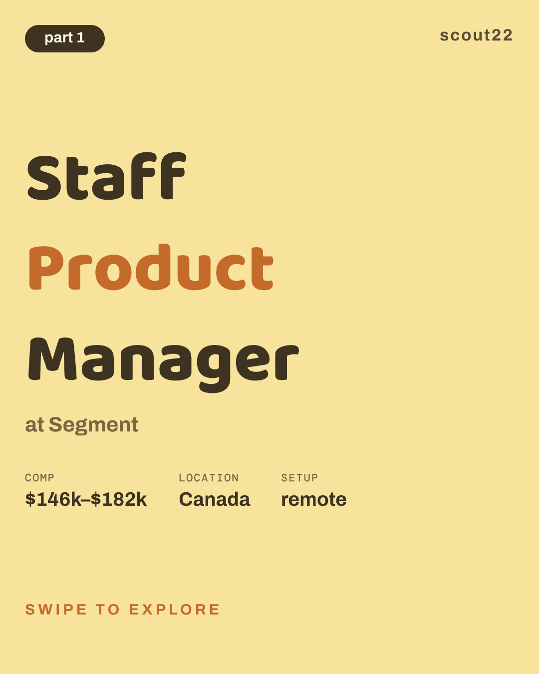 Staff Product Manager at Segment