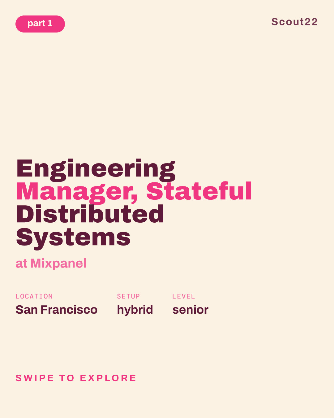 Engineering Manager, Stateful Distributed Systems at Mixpanel