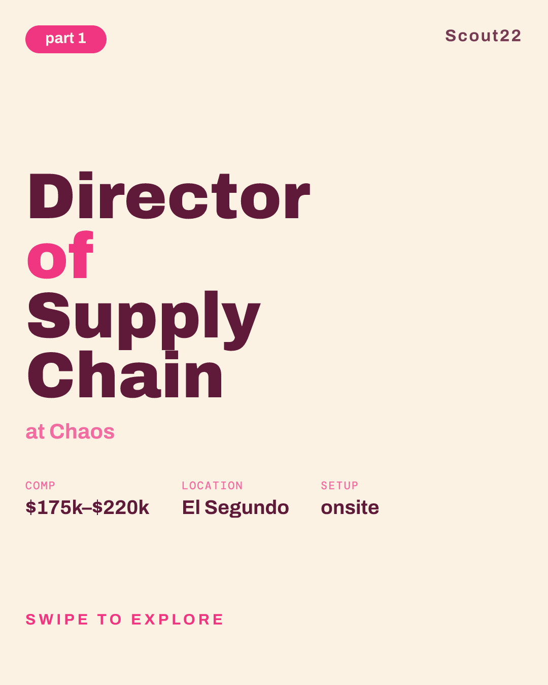 Director of Supply Chain at Chaos