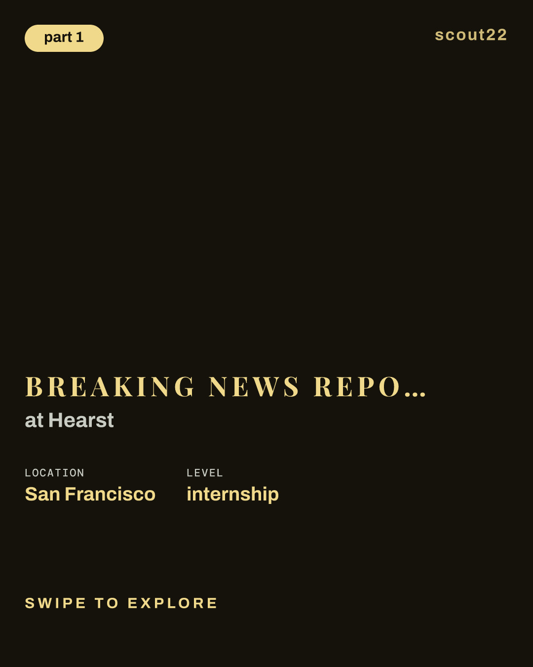 Breaking News Reporting Intern, Summer 2027 at Hearst