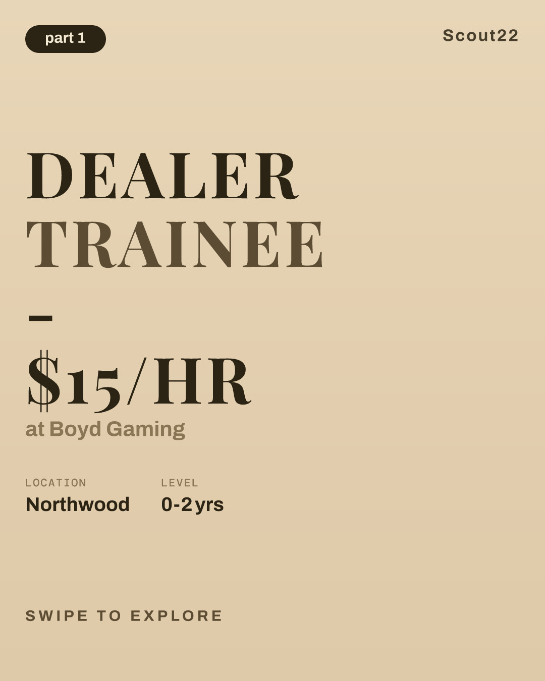 Dealer Trainee - $15/HR at Boyd Gaming