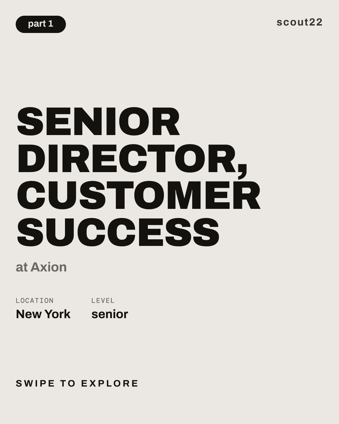 Senior Director, Customer Success at Axion