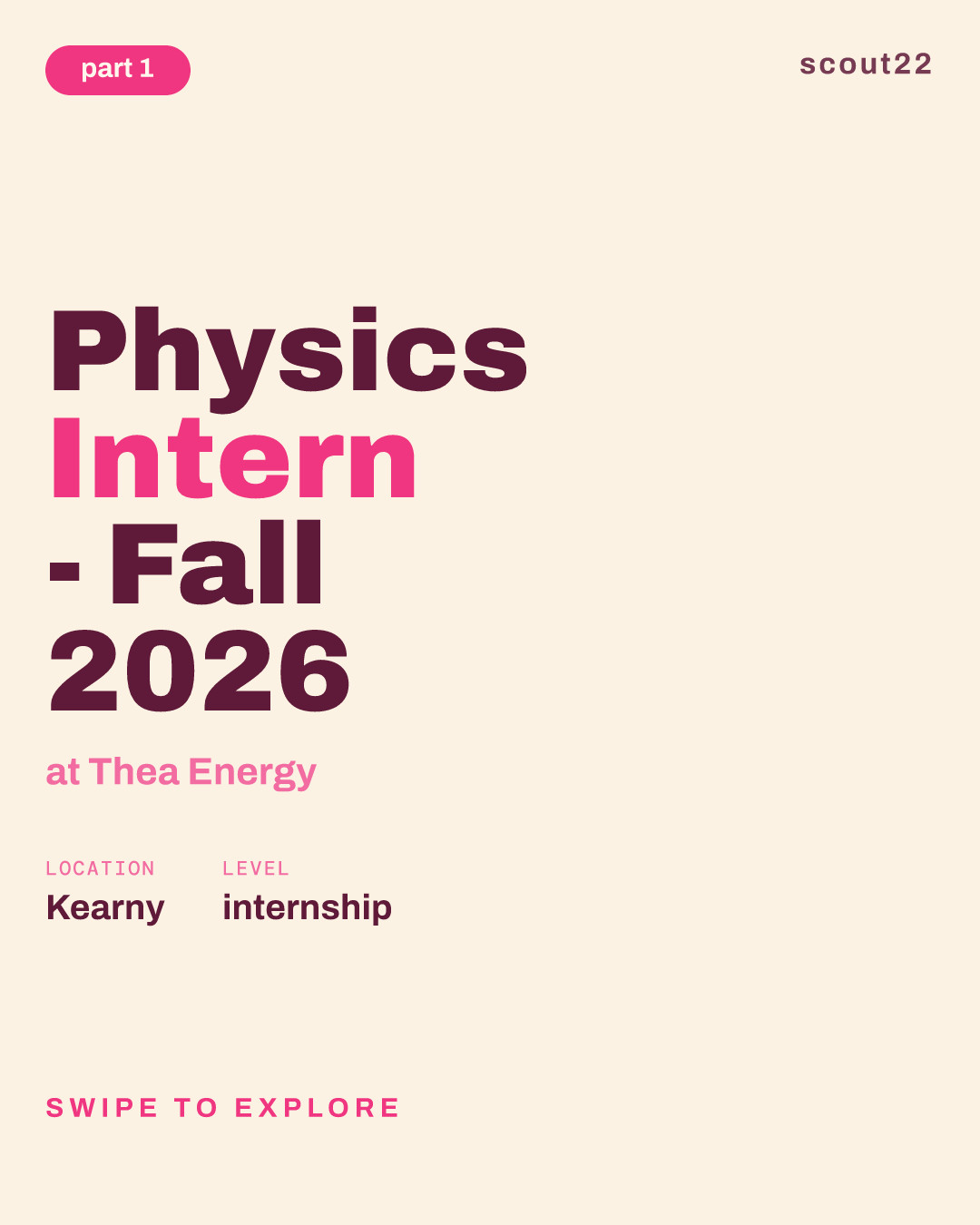 Physics Intern - Fall 2026 at Thea Energy
