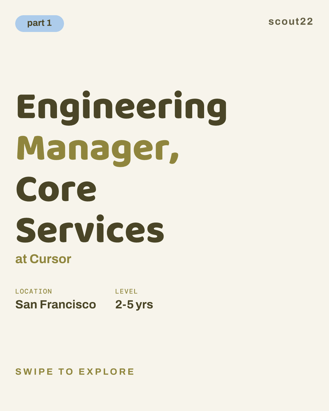 Engineering Manager, Core Services at Cursor