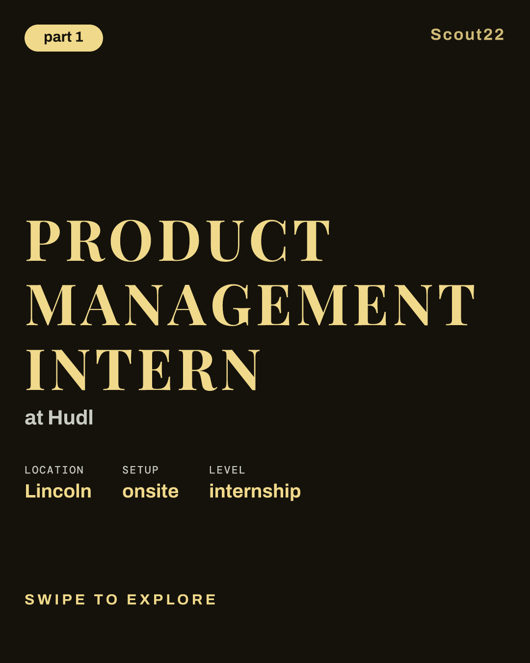 Product Management Intern at Hudl