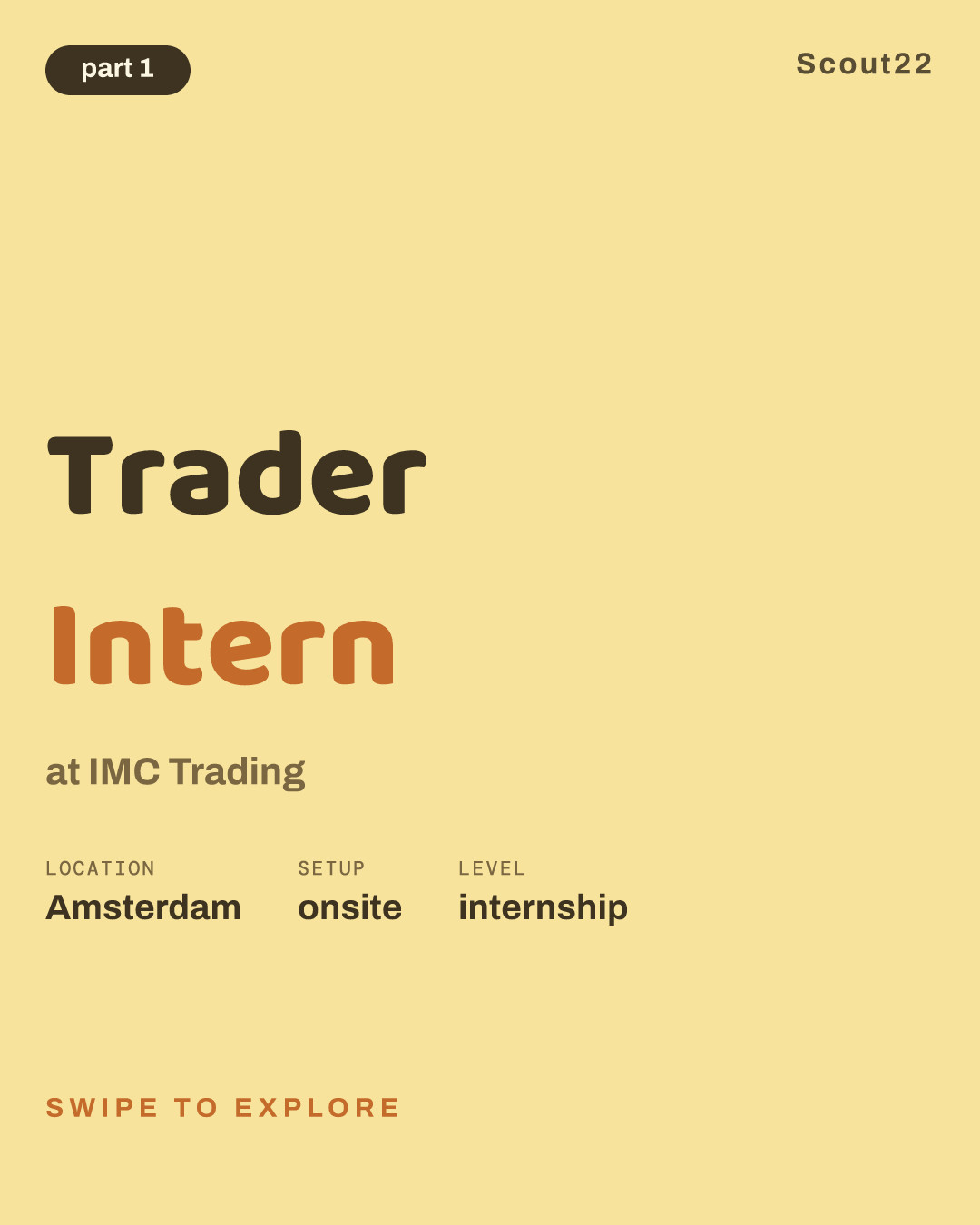 Trader Intern at IMC Trading