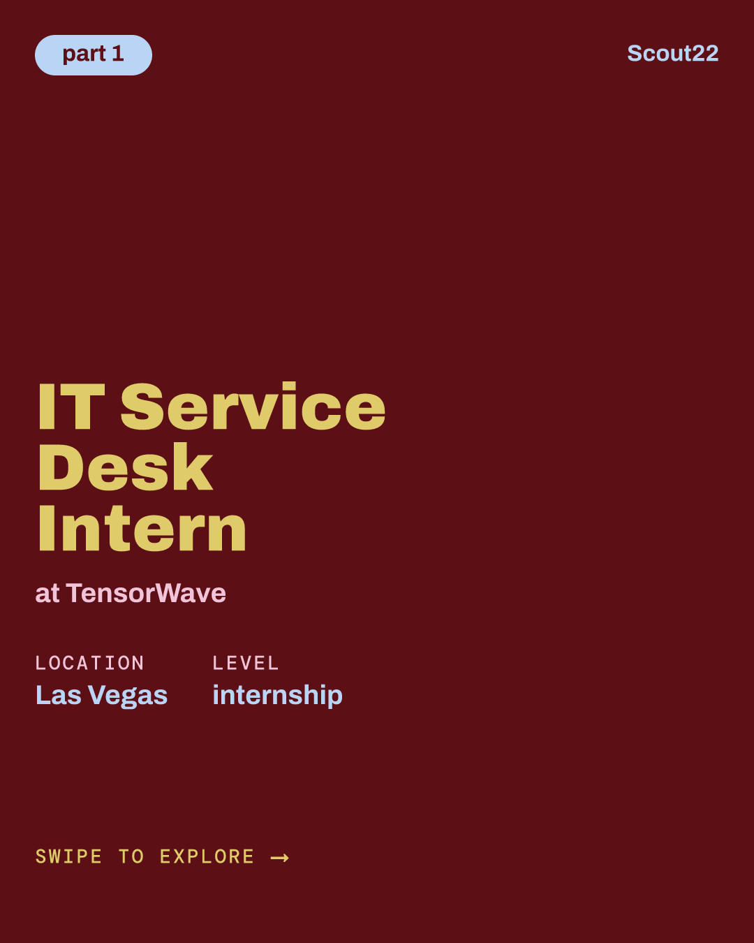 IT Service Desk Intern at TensorWave