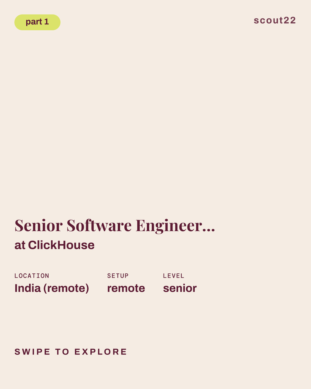 Senior Software Engineer - Postgres at ClickHouse