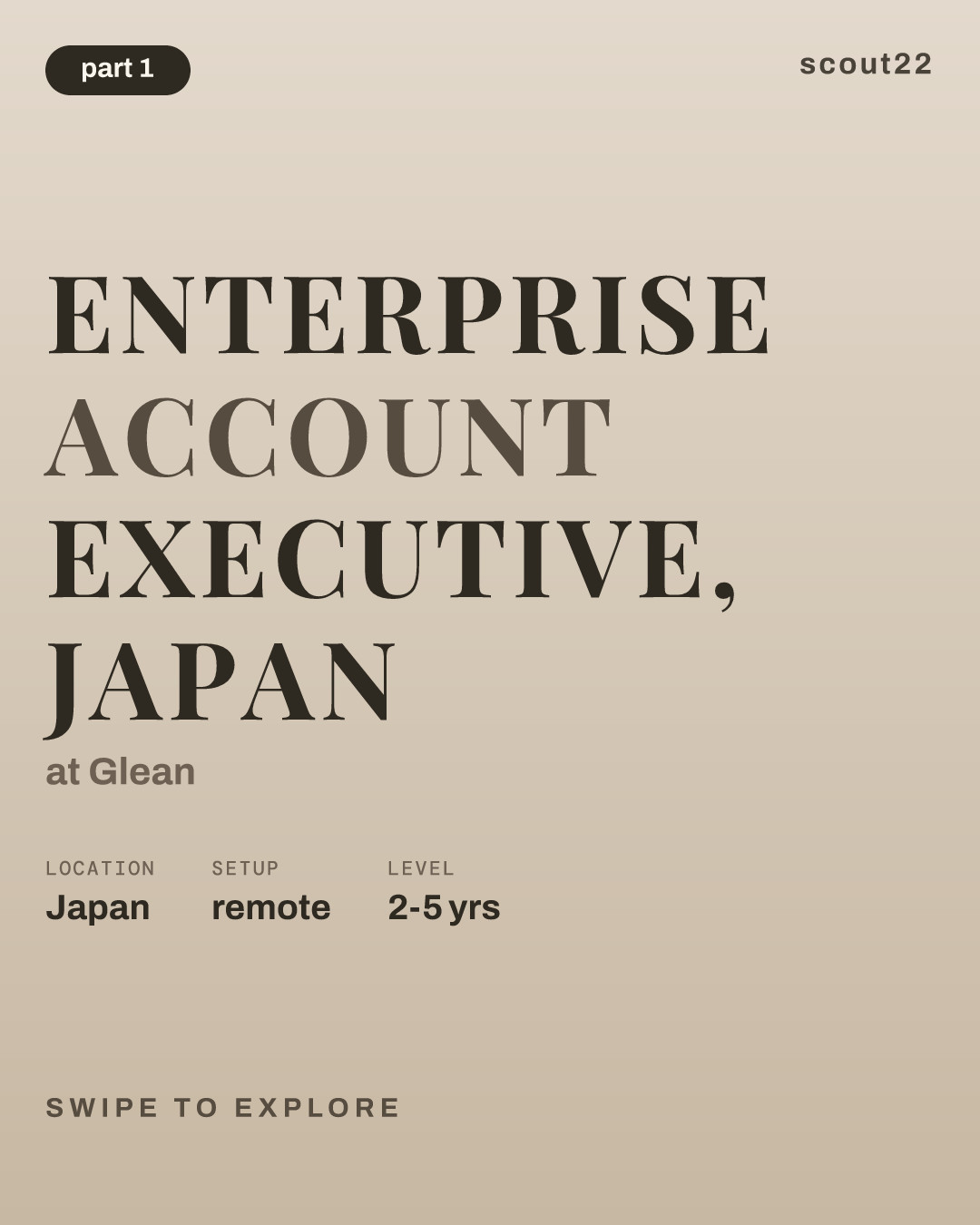 Enterprise Account Executive, Japan at Glean